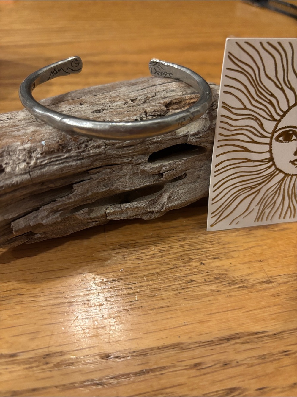 Jes Maharry pewter bracelet